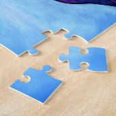 Winterlandschaft aus verkettetem Glas Puzzle (Seite)