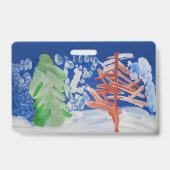 Winterlandschaft Ausweis (Rückseite)