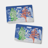 Winterlandschaft Ausweis (Vorder- & Rückseite)