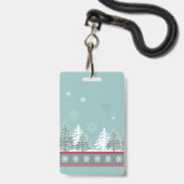 Winterlandschaft Ausweis (Rückseite mit Lanyard)