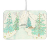 Winterlandschaft Autolufterfrischer (Rückseite)