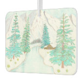 Winterlandschaft Autolufterfrischer (Links)