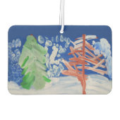 Winterlandschaft Autolufterfrischer (Rückseite)