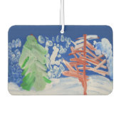 Winterlandschaft Autolufterfrischer (Vorderseite)