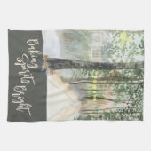 Winterlandschaft Backbrillante Spirituosen Geschirrtuch (Horizontal)