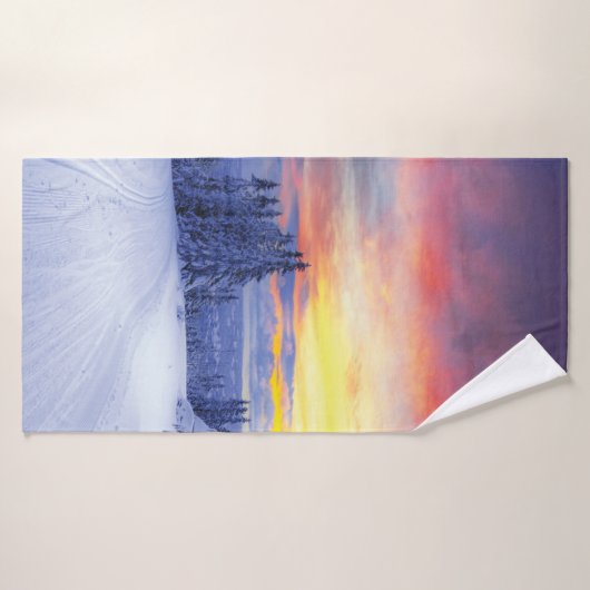 Winterlandschaft Badehandtuch (Badehandtuch)