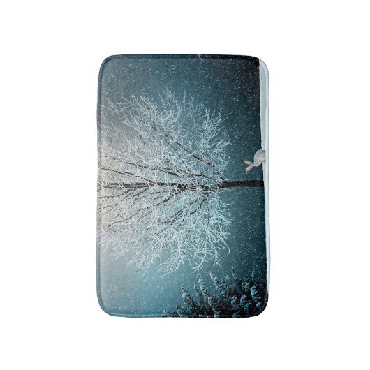 Winterlandschaft Badematte (Vorderseite Vertikal)