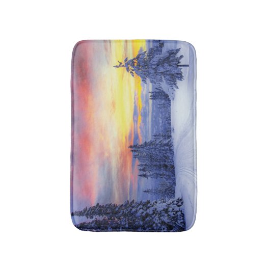 Winterlandschaft Badematte (Vorderseite Vertikal)