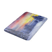Winterlandschaft Badematte (Schrägansicht)