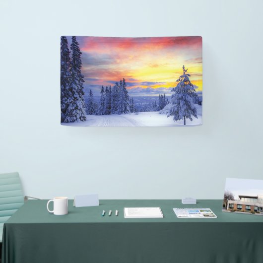 Winterlandschaft Banner (Messe)