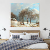 Winterlandschaft, Barend Cornelis Koekkoek, 1835 Leinwanddruck (Insitu (Schlafzimmer))