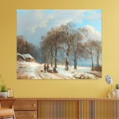 Winterlandschaft, Barend Cornelis Koekkoek, 1835 Leinwanddruck (Insitu (Wohnzimmer))