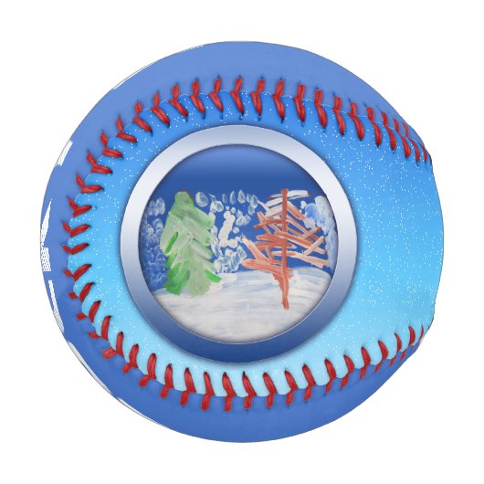 Winterlandschaft Baseball (Vorderseite Links)