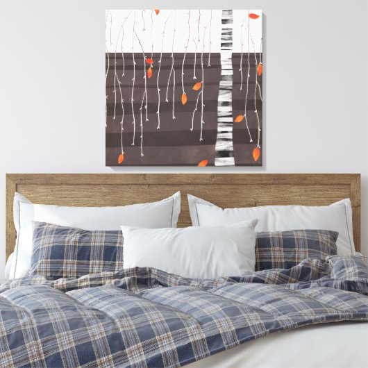 Winterlandschaft Bäume Kunst Leinwanddruck (Insitu (Schlafzimmer))