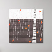 Winterlandschaft Bäume Kunst Leinwanddruck (Vorderseite)