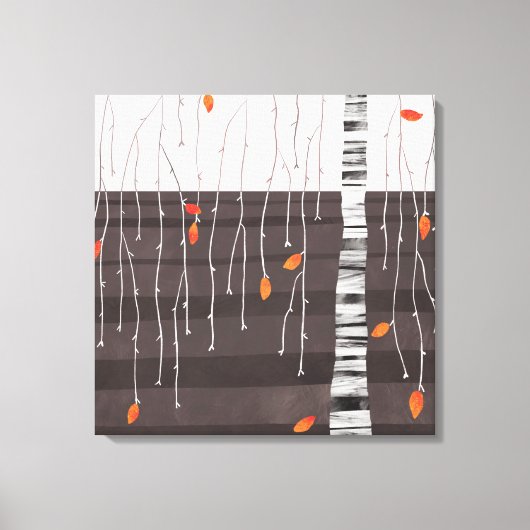 Winterlandschaft Bäume Kunst Leinwanddruck (Vorderseite)