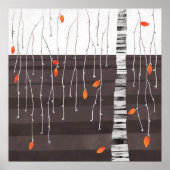 Winterlandschaft Bäume Kunst Poster (Vorne)