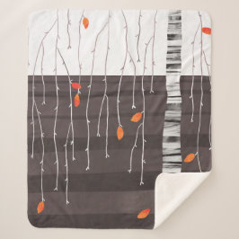 Winterlandschaft Bäume Kunst Sherpadecke