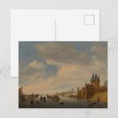 Winterlandschaft bei Arnhem | 1653 Postkarte (Vorne/Hinten)