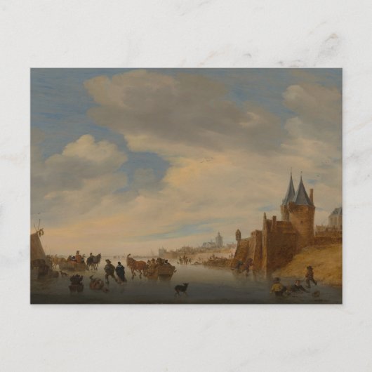 Winterlandschaft bei Arnhem | 1653 Postkarte (Vorderseite)