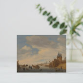 Winterlandschaft bei Arnhem | 1653 Postkarte (Stehend Vorderseite)