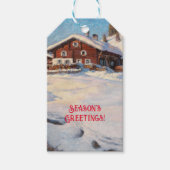 Winterlandschaft bei Davos Geschenkanhänger (Vorderseite)