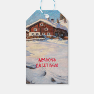 Winterlandschaft bei Davos Geschenkanhänger