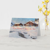 Winterlandschaft bei Davos Karte (Gelbe Blume)