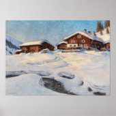 Winterlandschaft bei Davos Poster (Vorne)