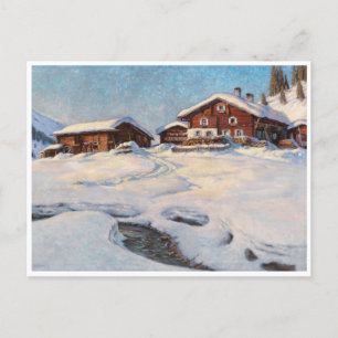 Winterlandschaft bei Davos Postkarte