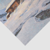 Winterlandschaft bei Davos Seidenpapier (Ausschnitt)