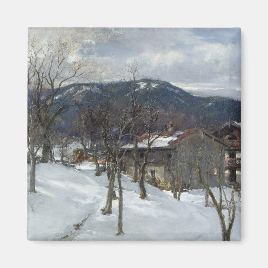 Winterlandschaft bei Kutterling, 1899 Magnet (Vorne)