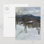 Winterlandschaft bei Kutterling, 1899 Postkarte (Vorne/Hinten)