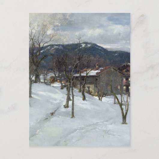 Winterlandschaft bei Kutterling, 1899 Postkarte (Vorderseite)