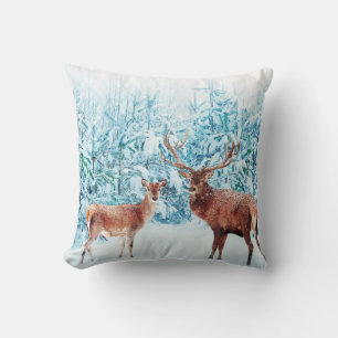 Winterlandschaft bei Snowy Dee Kissen