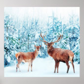 Winterlandschaft bei Snowy Dee Poster (Vorne)