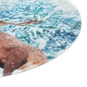 Winterlandschaft bei Snowy Dee Schneidebrett (Ecke)