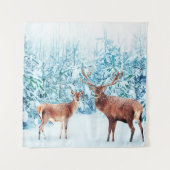 Winterlandschaft bei Snowy Dee Wandteppich (Vorderseite)