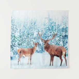 Winterlandschaft bei Snowy Dee Wandteppich