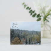Winterlandschaft bei Whistler, B.C. Postkarte (Stehend Vorderseite)