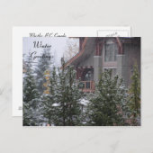 Winterlandschaft bei Whistler, B.C. Postkarte (Vorne/Hinten)