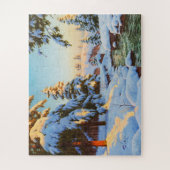 Winterlandschaft, Bessonof Art Puzzle (Vertikal)