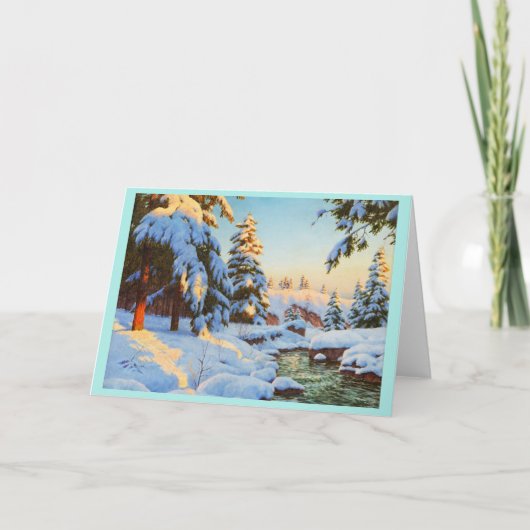 Winterlandschaft, Bessonof Karte (Vorderseite)