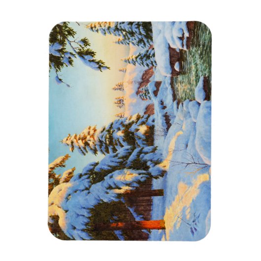 Winterlandschaft, Bessonof Magnet (Vertikal)