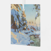 Winterlandschaft, Bessonof Ornament Aus Glas (Vorderseite links)