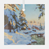 Winterlandschaft, Bessonof Ornament Aus Glas (Vorderseite)