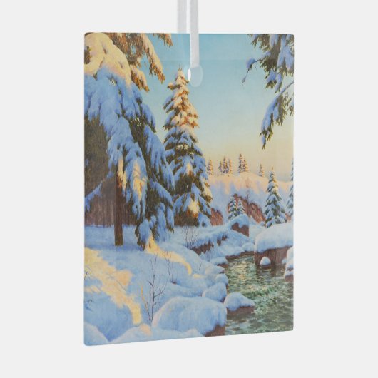 Winterlandschaft, Bessonof Ornament Aus Glas (Vorderseite Rechts)