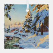 Winterlandschaft, Bessonof Ornament Aus Glas (Rückseite)