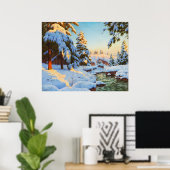 Winterlandschaft, Bessonof Poster (Heimbüro)