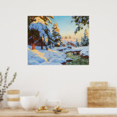 Winterlandschaft, Bessonof Poster (Küche)